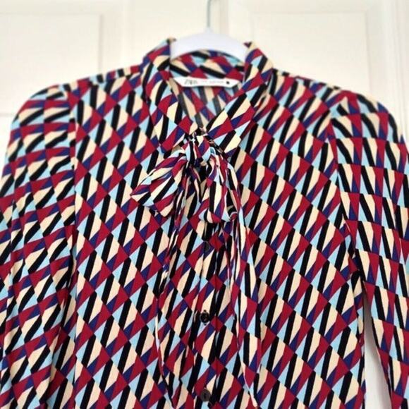 Zara Sussy Multi-Color Shirtdress XS - Picture 10 of 14
